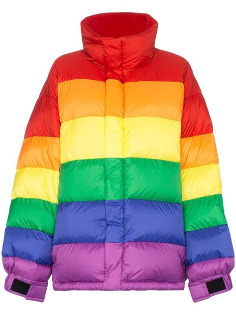 burberry rainbow puffer jacket